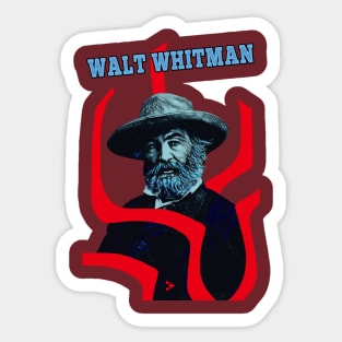 Walt Whitman - Song of the Open Road Sticker